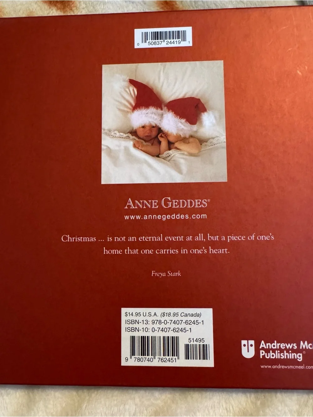 2006 Christmas Joy Holiday Photo Book Anne Geddes Hardback Vintage